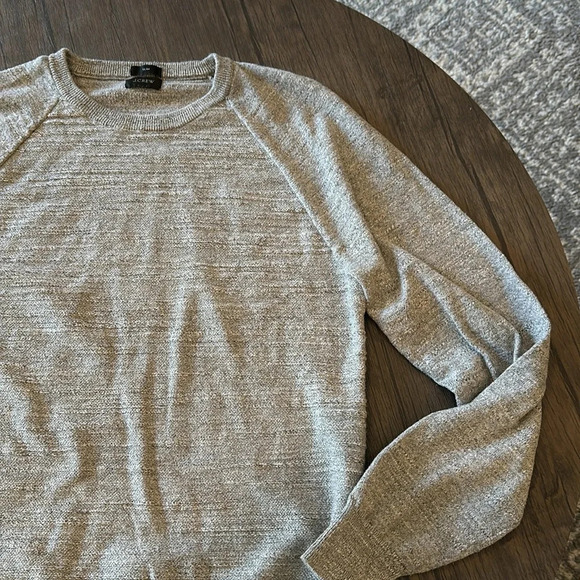 JCREW Men’s Heather Gray Slim fit Sweater 100% Cotton size medium - Picture 6 of 9